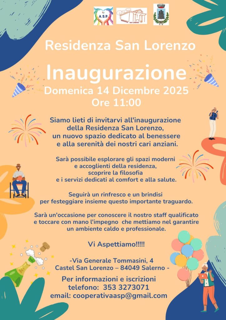 inaugurazione residenza san lorenzo